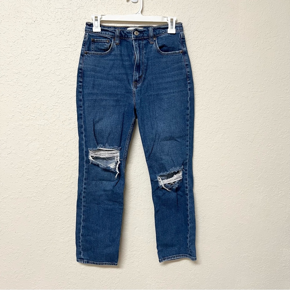 Abercrombie & Fitch The Ankle Straight Ultra High Rise Denim Jeans Size 28/6R